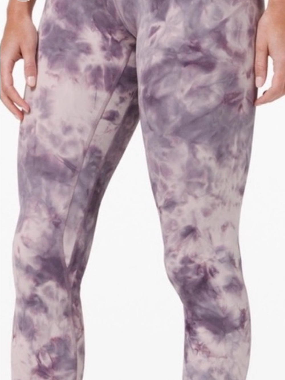 Lululemon Align 23” Crop Grey/Lavender Tie Dye - Size 6